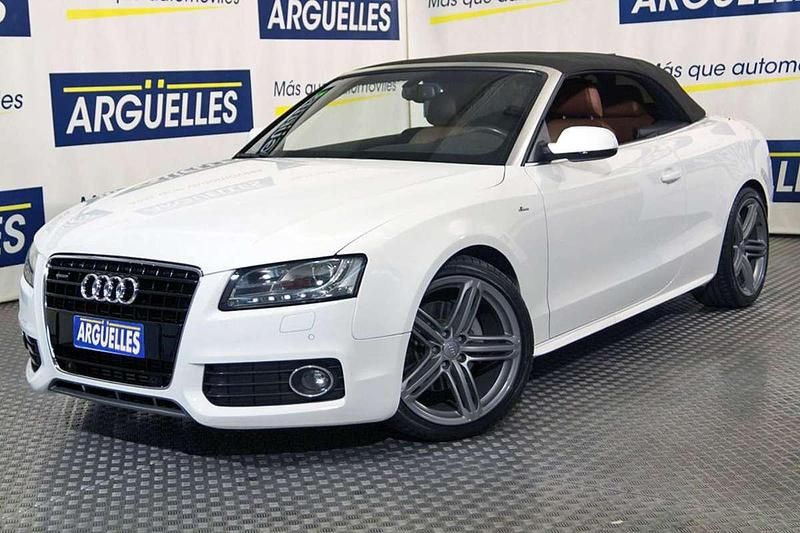 Usado Audi A5 Cabriolet S-Line 241 CV (177 kW) 2009 Blanco Descapotable