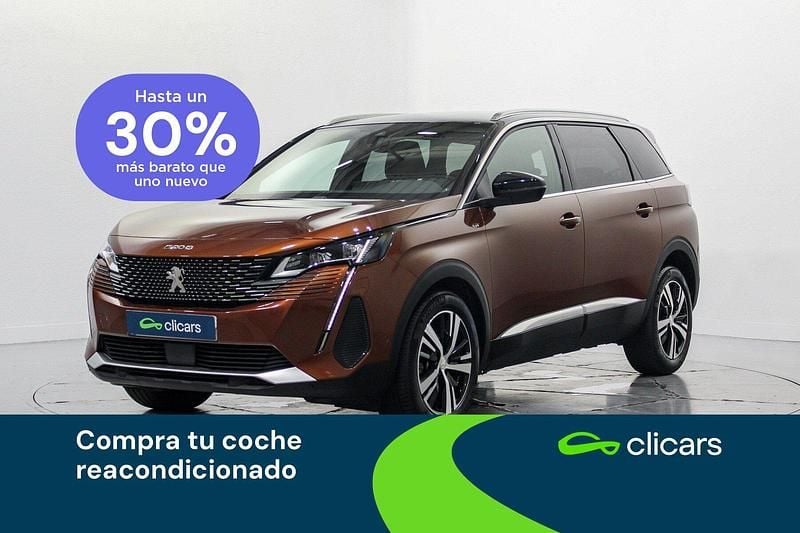 Marrón Usado 2022 Peugeot 5008 GT Monovolumen | 27.290 € (Precio justo) - Imagen 1/4