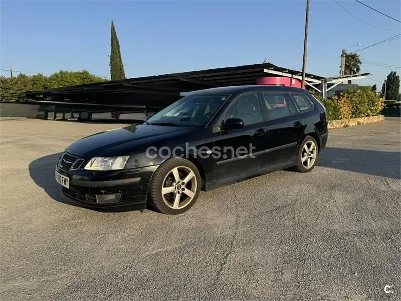 Usado Saab 9-3 Linear 150 CV (110 kW) 2007 Negro Utilitario