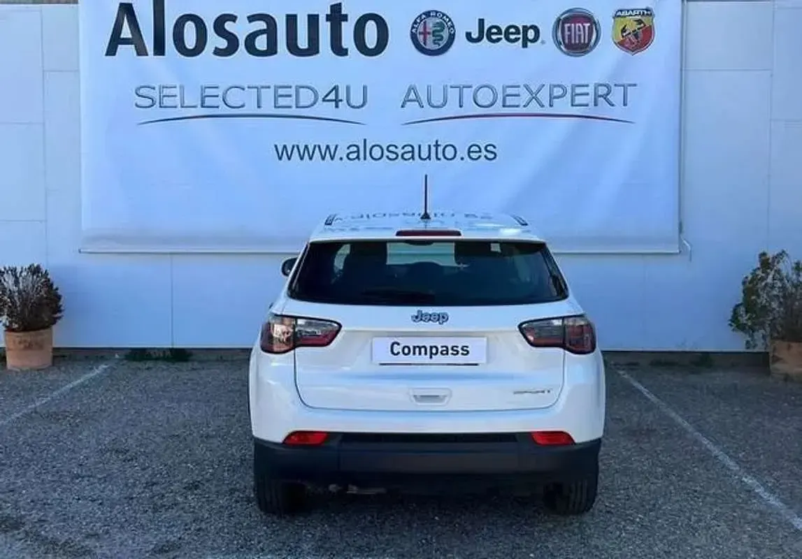 Brugt Jeep Compass Sport 120 HK (88 kW) 2020 Hvid SUV