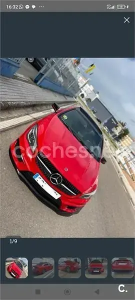 Usado Mercedes CLA200 AMG line 136 CV (100 kW) 2015 Rojo Berlina