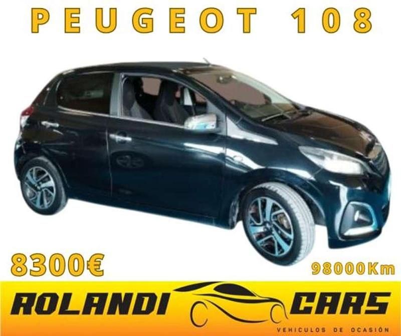 Negro Usado 2014 Peugeot 108 Allure Utilitario | 8300 € (Caro) - Imagen 1/4