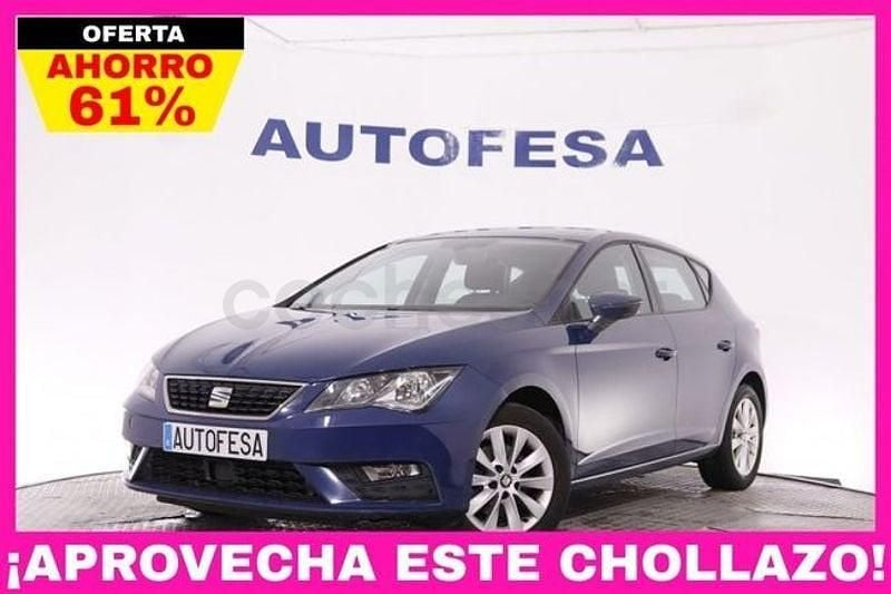 Usado Seat Leon Style 130 CV (95 kW) 2019 Azul Berlina