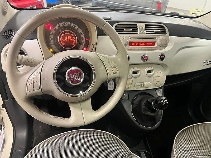 Usado Fiat 500 Lounge 75 CV (55 kW) 2009 Blanco Descapotable