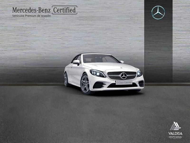 Usado Mercedes C220 AMG line 194 CV (142 kW) 2021 Blanco Descapotable