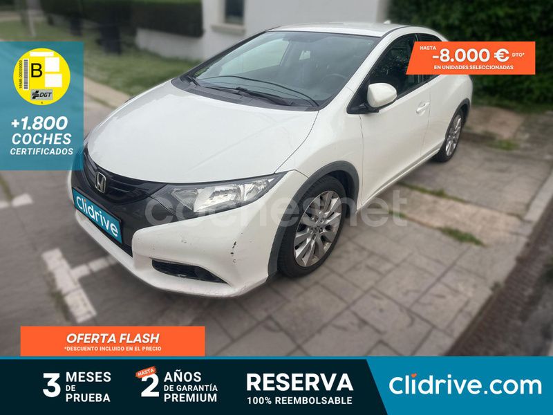 Blanco Usado 2013 Honda Civic Sport Berlina | 8590 € (Buen precio) - Imagen 1/3