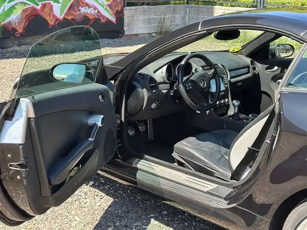 Usado Mercedes SLK200 163 CV (119 kW) 2004 Negro Descapotable