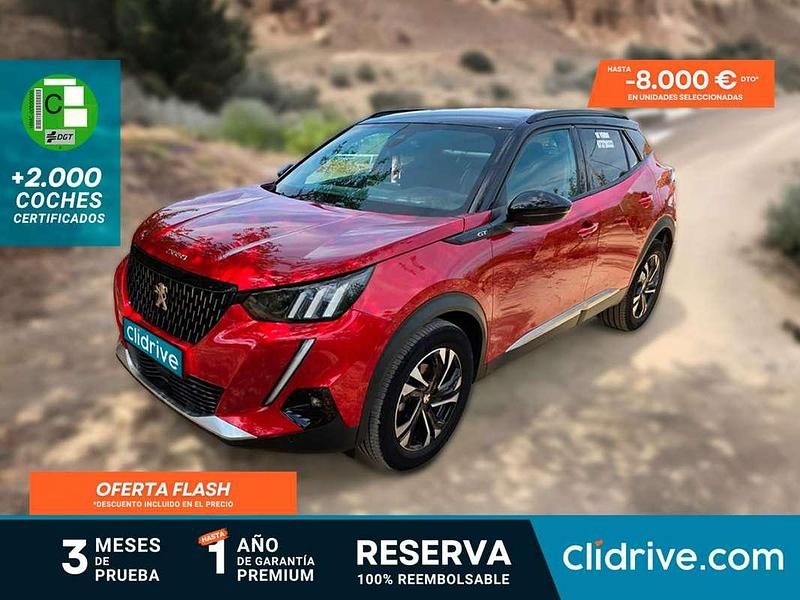 Rojo Usado 2021 Peugeot 2008 GT SUV | 18.190 € (Precio justo) - Imagen 1/3