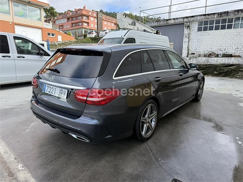 Usado Mercedes C220 AMG line 170 CV (125 kW) 2016 Gris / plata Familiar