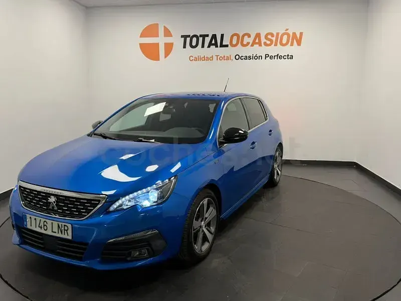 Usado Peugeot 308 GT 130 CV (95 kW) 2021 Azul Berlina