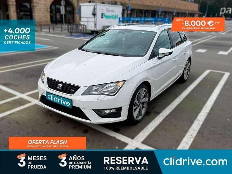 Usado Seat Leon ST FR 184 CV (135 kW) 2015 Blanco Familiar