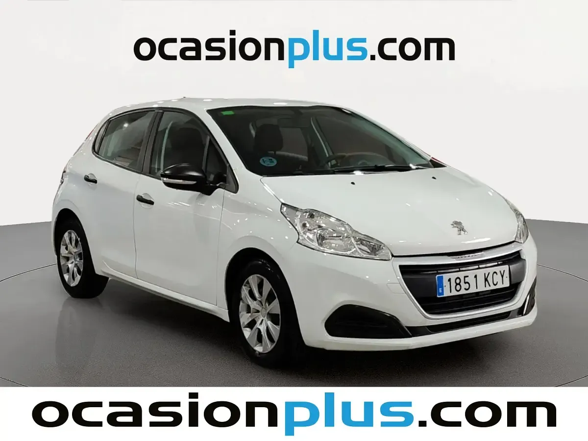 Usado Peugeot 208 Access 75 CV (55 kW) 2017 Blanco Utilitario