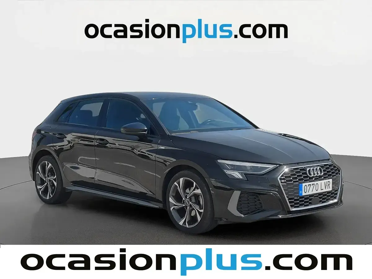 Usado Audi A3 S-Line 116 CV (85 kW) 2021 Negro Berlina