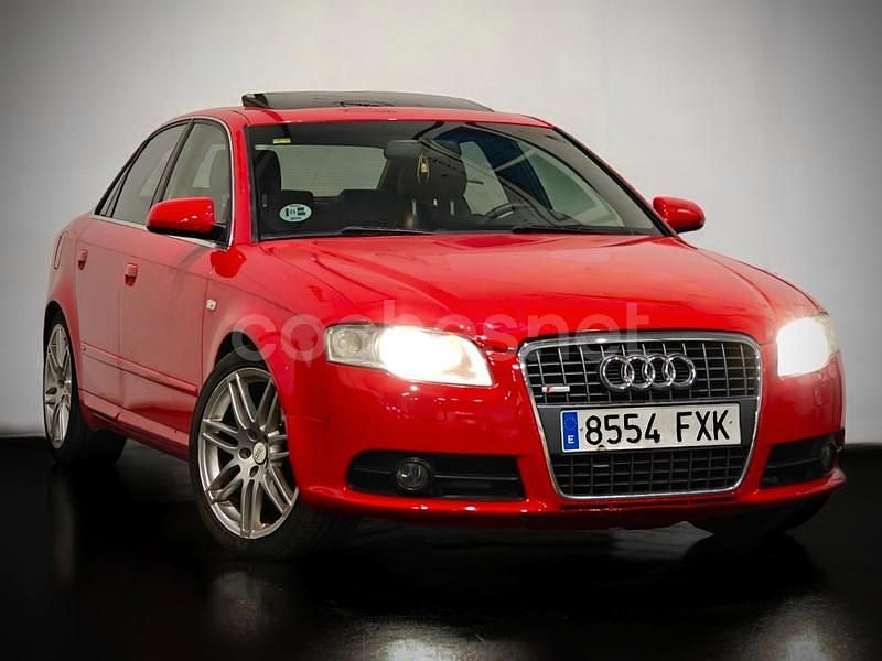 Rojo Usado 2007 Audi A4 S-Line Berlina | 6495 € (Precio justo) - Imagen 1/4