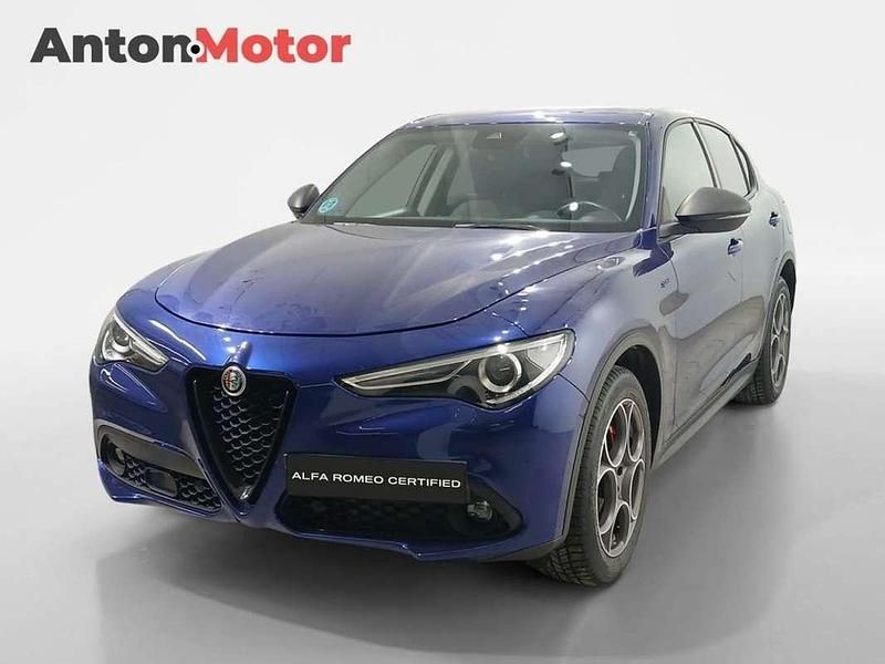 Azul Usado 2021 Alfa Romeo Stelvio Sprint SUV | 24.900 € (Buen precio) - Imagen 1/4
