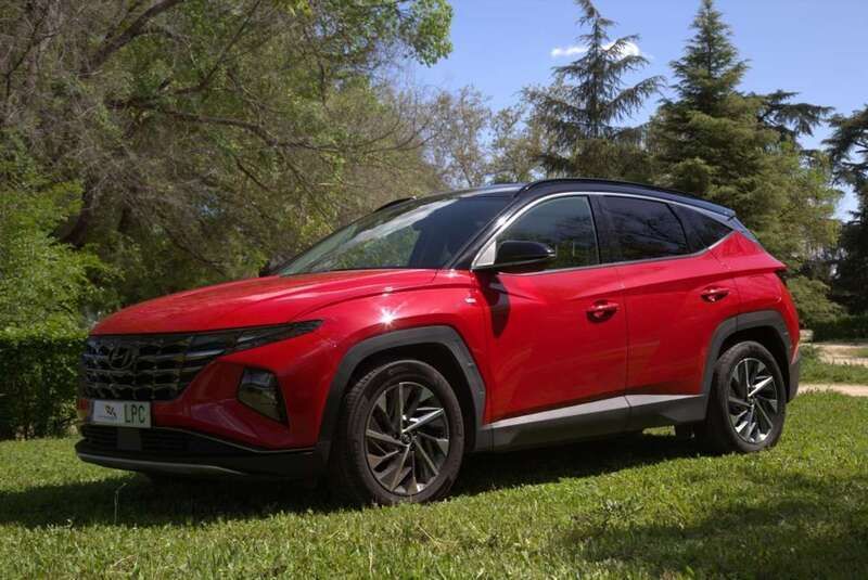 Rojo Usado 2021 Hyundai Tucson SUV | 23.890 € (Precio justo) - Imagen 1/4
