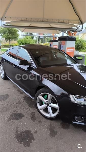 Negro Usado 2010 Audi A5 Sportback Berlina | 13.000 € (Caro) - Imagen 1/3