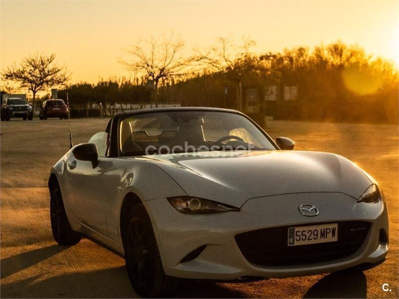 Blanco Usado 2016 Mazda MX5 Luxury Descapotable | 18.900 € (Precio justo) - Imagen 1/4