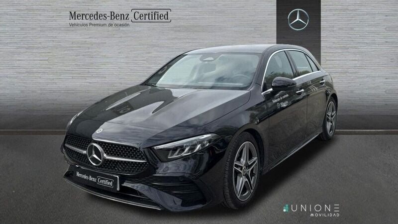 Negro Usado 2024 Mercedes A200 AMG line | 33.400 € (Precio justo) - Imagen 1/4