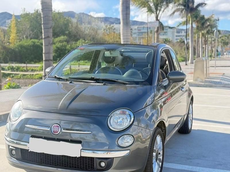Usado Fiat 500C Lounge 69 CV (50 kW) 2015 Gris / plata Descapotable