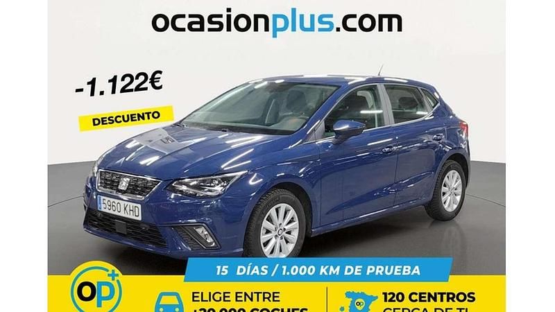 Usado Seat Ibiza Style 90 CV (66 kW) 2018 Azul Utilitario