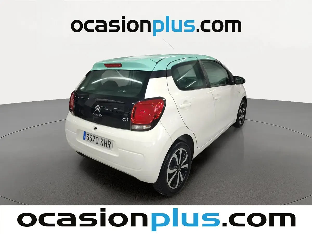 Usado Citroën C1 PureTech 82 CV (60 kW) 2018 Blanco Utilitario