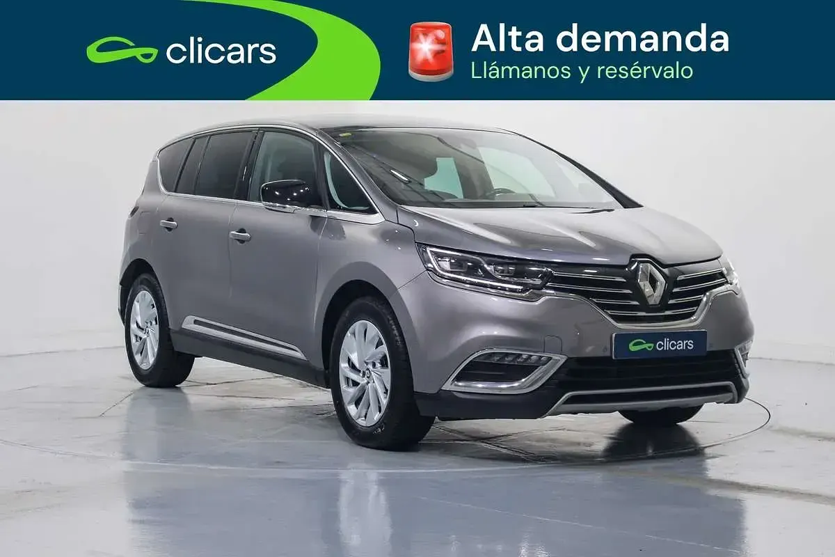Usado Renault Espace Zen 160 CV (117 kW) 2016 Gris Monovolumen