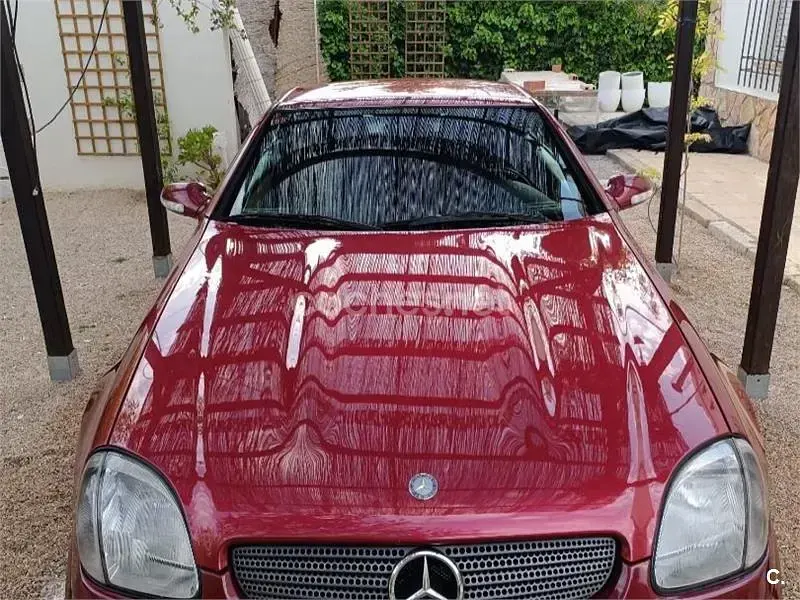 Usado Mercedes SLK200 163 CV (119 kW) 2001 Granate Descapotable