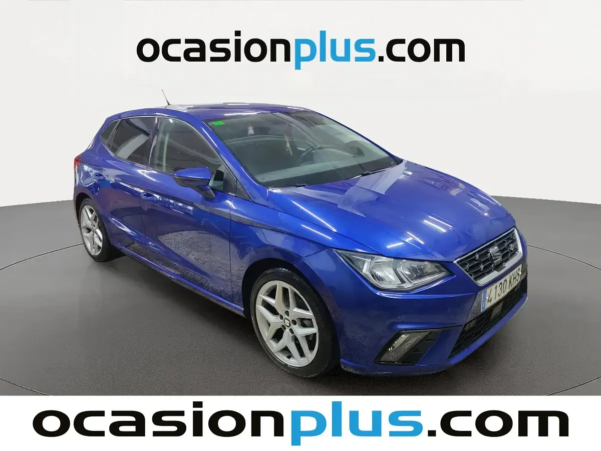 Usado Seat Ibiza FR 116 CV (85 kW) 2018 Azul Utilitario