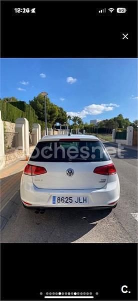 Usado VW Golf VII Advance 125 CV (91 kW) 2016 Blanco Berlina