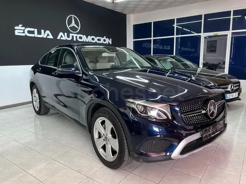 Usado Mercedes GLC250 204 CV (150 kW) 2017 Azul Coupe