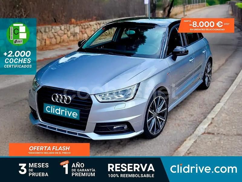 Gris / plata Usado 2016 Audi A1 Sportback Ambiente Utilitario | 12.890 € (Precio justo) - Imagen 1/3