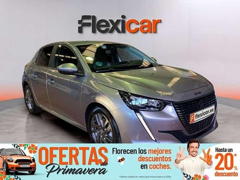 Usado Peugeot 208 Active 102 CV (75 kW) 2021 Gris Utilitario