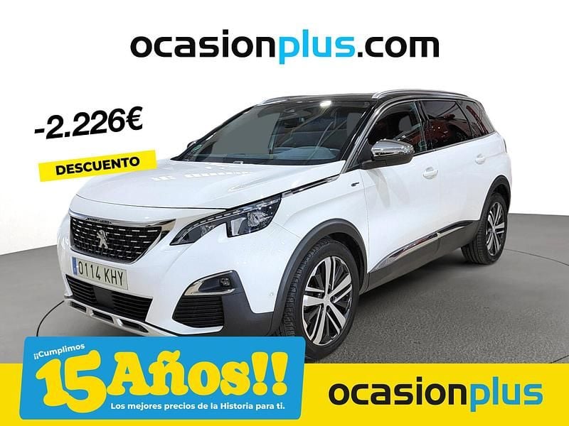 Blanco Usado 2018 Peugeot 5008 GTi Monovolumen | 23.450 € (Precio justo) - Imagen 1/4