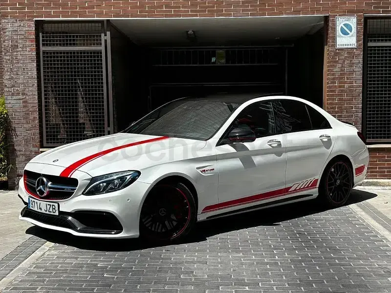 Usado Mercedes C63S AMG 510 CV (375 kW) 2016 Blanco Berlina