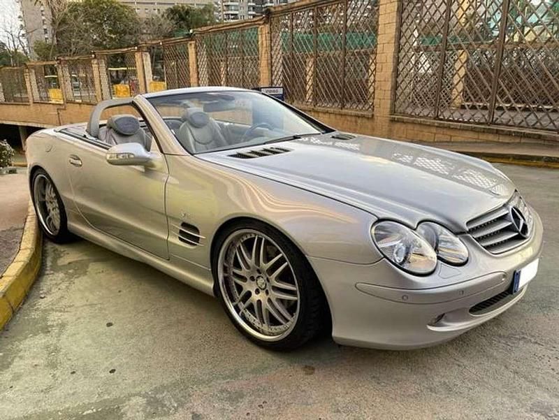Usado Mercedes SL500 310 CV (228 kW) 2001 Gris / plata Descapotable