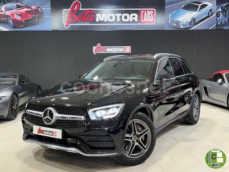 Negro Usado 2021 Mercedes GLC220 SUV | 39.990 € (Precio justo) - Imagen 1/4