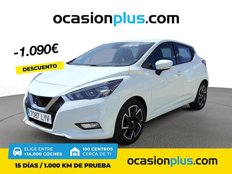 Blanco Usado 2022 Nissan Micra Acenta Utilitario | 11.990 € (Precio justo) - Imagen 1/4