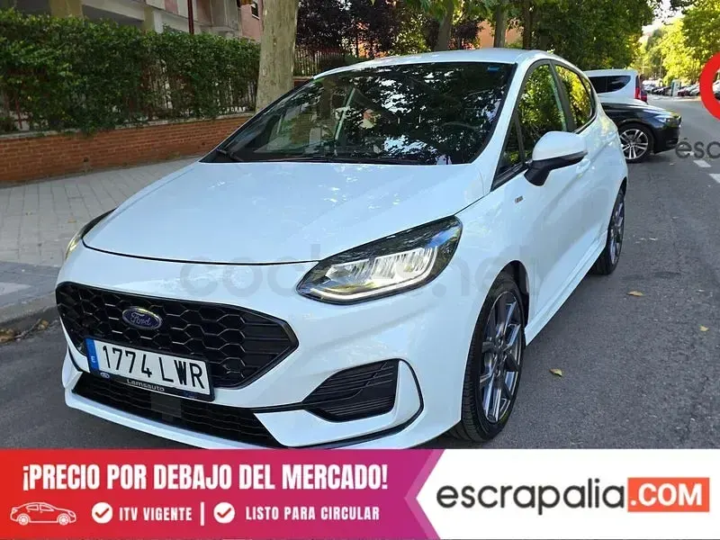 Usado Ford Fiesta ST-Line X 125 CV (91 kW) 2022 Blanco Utilitario