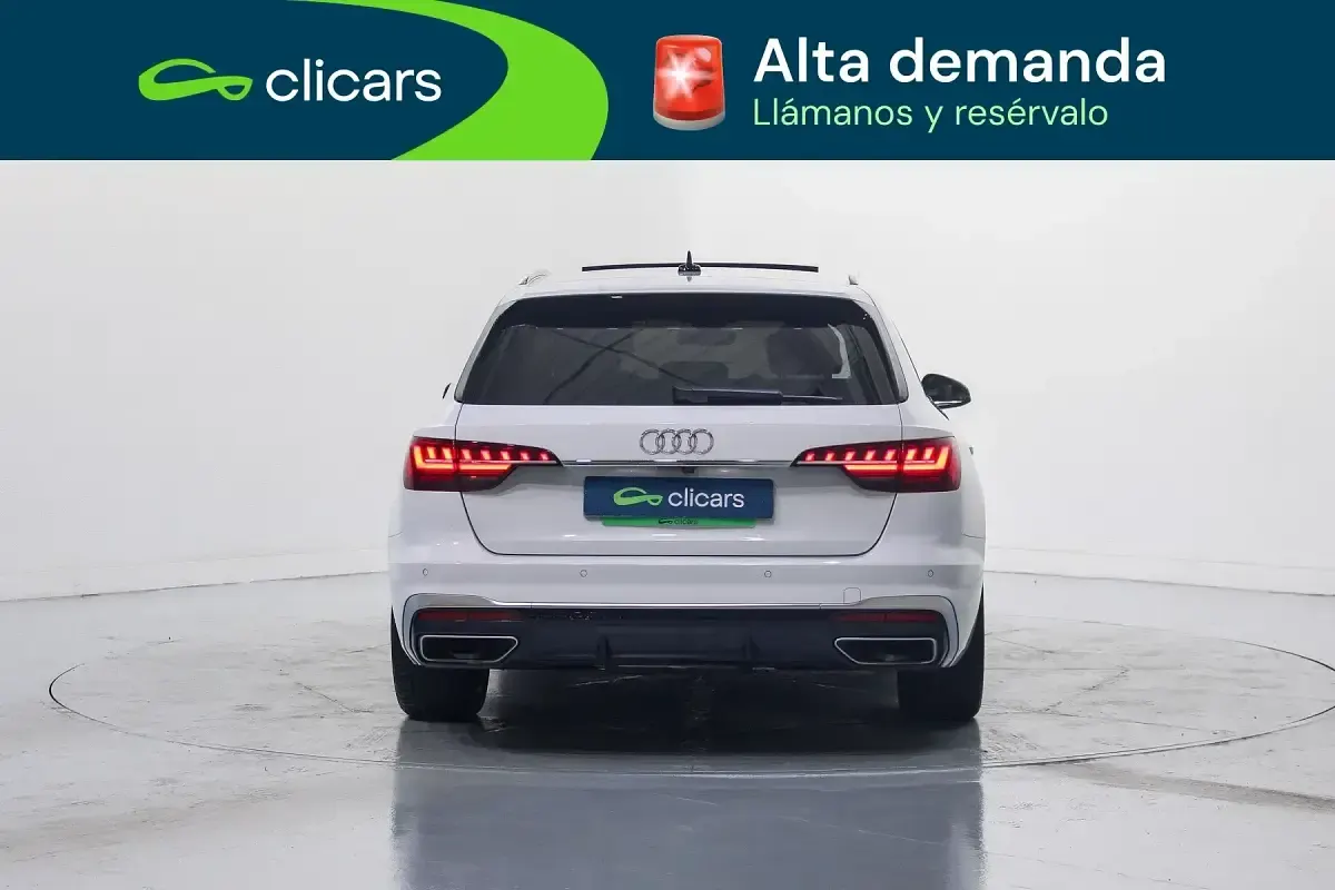 Usado Audi A4 S-Line 204 CV (150 kW) 2021 Blanco Familiar