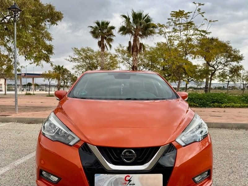 Usado Nissan Micra Acenta 71 CV (52 kW) 2017 Naranja Utilitario