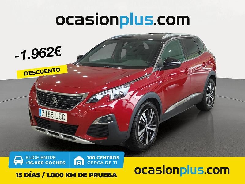 Rojo Usado 2019 Peugeot 3008 GT-line Recogida | 21.590 € (Caro) - Imagen 1/4
