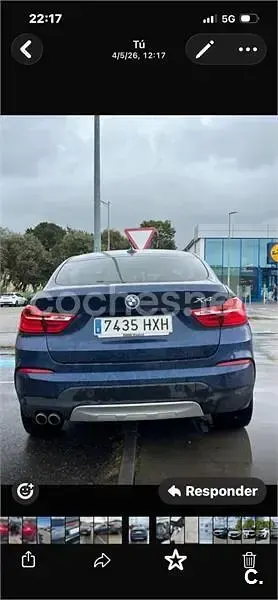 Usado BMW X4 258 CV (189 kW) 2014 Azul SUV