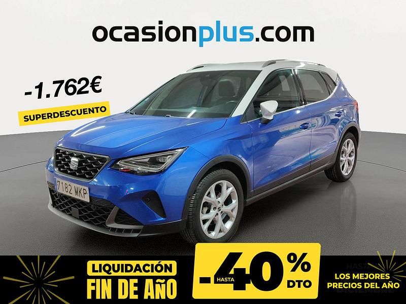 Azul Usado 2023 Seat Arona FR SUV | 19.390 € (Precio justo) - Imagen 1/4