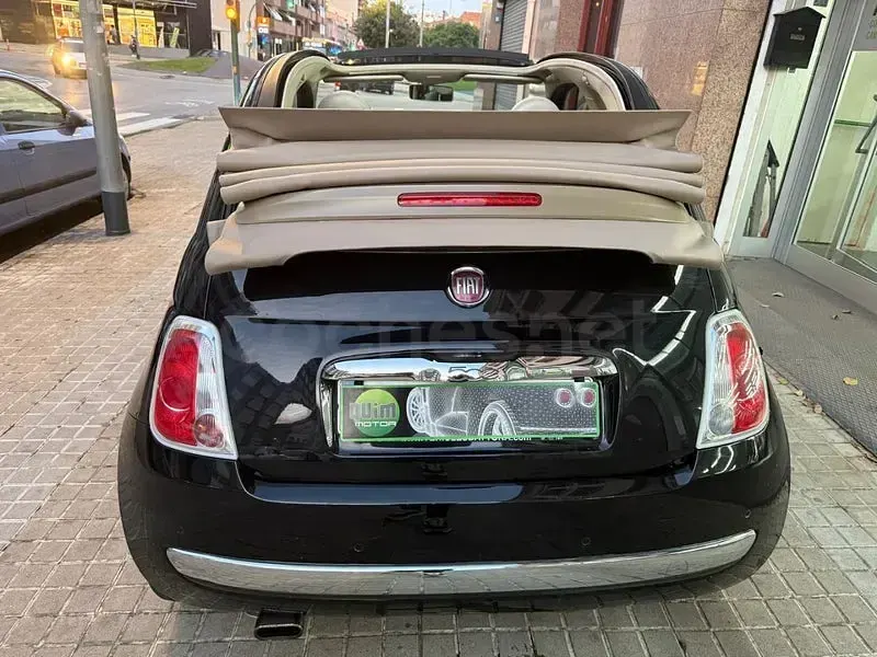 Usado Fiat 500C Lounge 69 CV (50 kW) 2010 Negro Descapotable