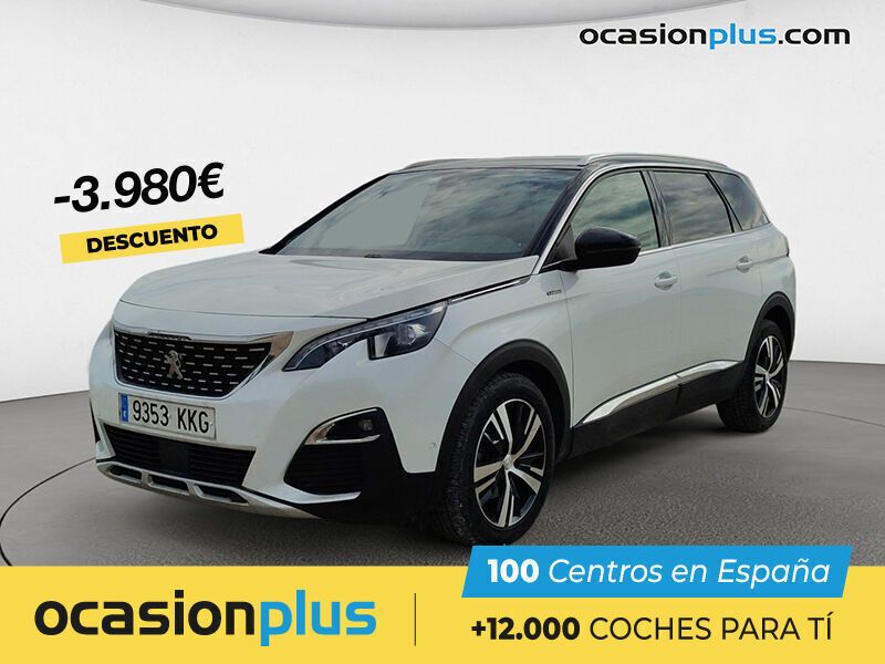 Blanco Usado 2018 Peugeot 5008 Active Monovolumen | 19.190 € (Precio justo) - Imagen 1/4