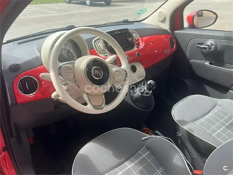 Usado Fiat 500 69 CV (50 kW) 2018 Rojo Berlina