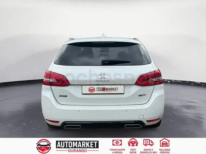 Usado Peugeot 308 SW GT-line 150 CV (110 kW) 2016 Blanco Familiar
