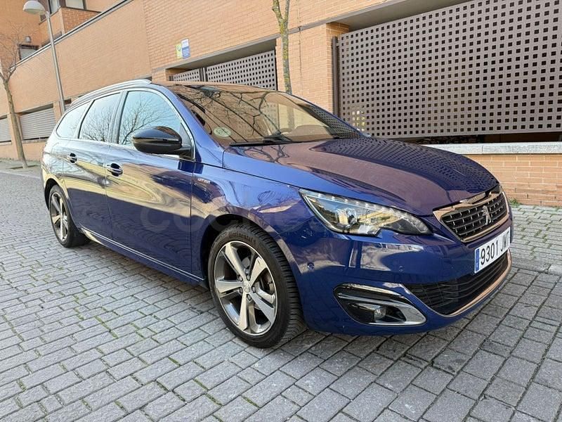 Usado Peugeot 308 SW GT-line 130 CV (95 kW) 2016 Azul Familiar