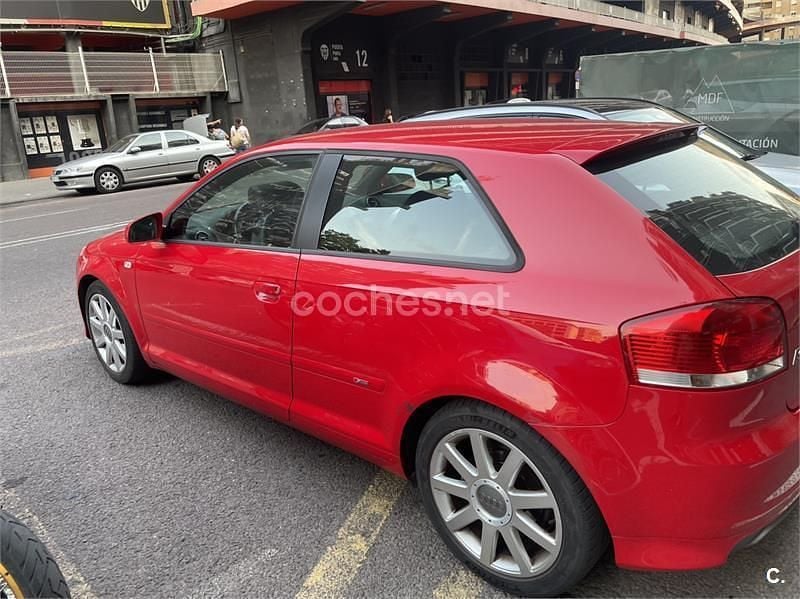 Usado Audi A3 Ambition 140 CV (102 kW) 2006 Rojo Berlina